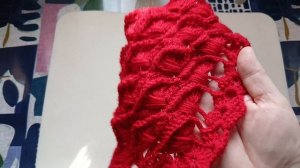 Узор крючком для шали или бактуса.Анонс.