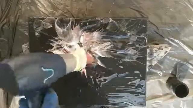 "Проблеск надежды" Акриловая заливка acrylic pouring (fluid art) смотреть онлайн