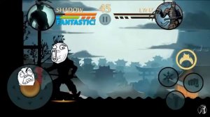 Реакция на смешные моменты в shadow fight 2