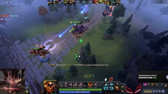 КУРСЕД ПОТЕЕТ В ЧАСОВОЙ ИГРЕ НА SHADOW FIEND ПРОТИВ СТРИМСНАЙПЕРА | ZXCURSED DOTA 2 STREAM смотреть онлайн