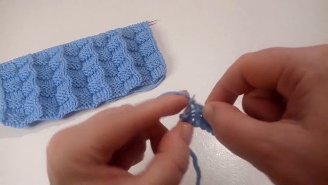 ЛЁГКИЙ ОБЪЁМНЫЙ ДВУХСТОРОННИЙ  УЗОР СПИЦАМИ 3D