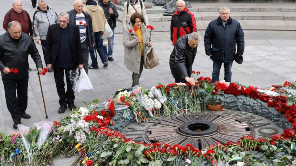 Десятки людей задержали за празднование Дня Победы на Украине