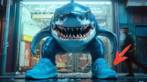 Акула в кедах | балерина капучино|Мультик AI