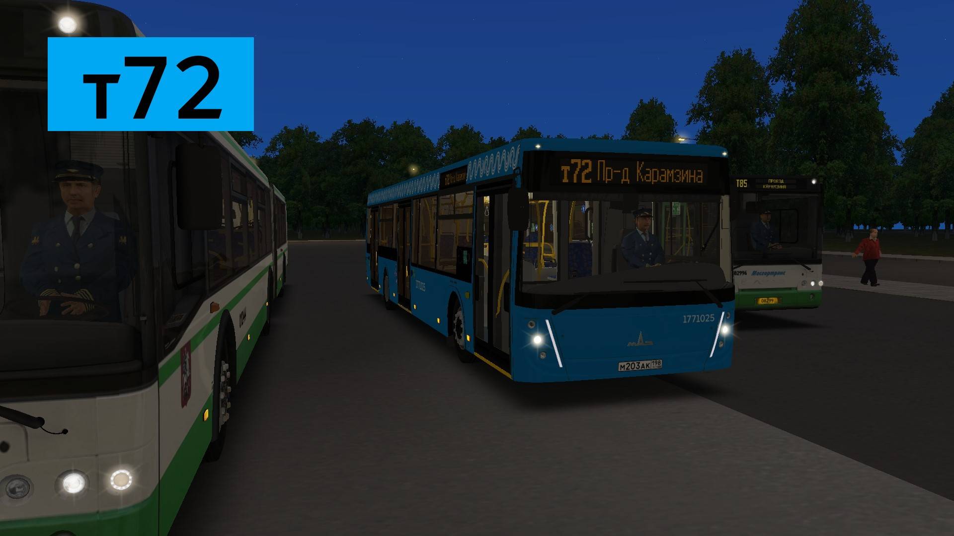 OMSI 2: Автобус №т72 Проезд Карамзина - Метро Варшавская смотреть онлайн