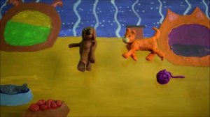 Мультфильм "Кошка с собакой" Василенко Кирилл и Ксения, 9 лет