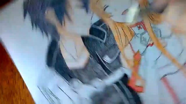 Рисунок Асуна и Кирито смотреть онлайн