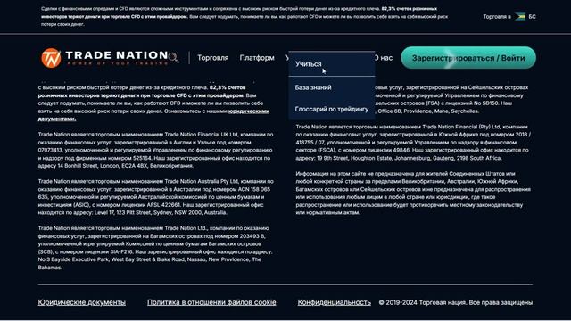 Trade Nation — отзывы про брокера. Как вернуть деньги?