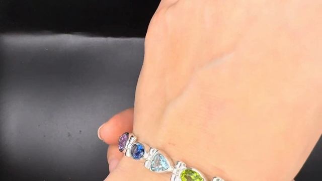 Браслет  7 чакр Камни : аметист, иолит, топаз, хризолит, ? смотреть онлайн