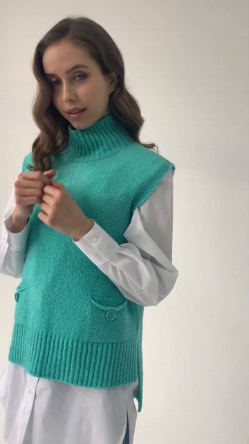 Жилет женский 5222-1702 (св. ментол) смотреть онлайн