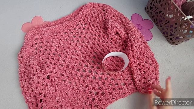 НОВЫЙ МАСТЕР КЛАСС.  ДЖЕМПЕР КРУПНОЙ СЕТКОЙ . YARNART VELOUR