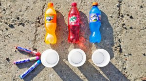 Эксперимент Фанта и Миринда vs Ментос и Сода! Слоновья зубная паста! Experiment Fanta vs Mentos!
