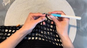 Вяжу платье-сетку как в Pinterest🖤