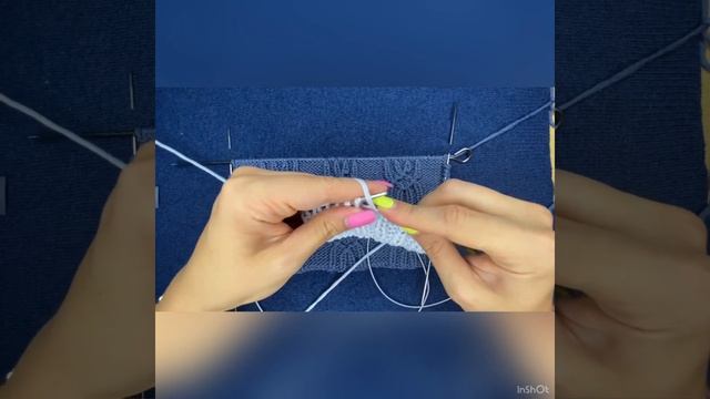 РЕЛЬЕФНЫЙ узор спицами с ОБВИТЫМИ петлями