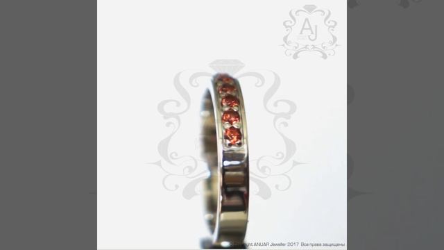 💍 Эксклюзивное женское кольцо с гранатами от AJ смотреть онлайн