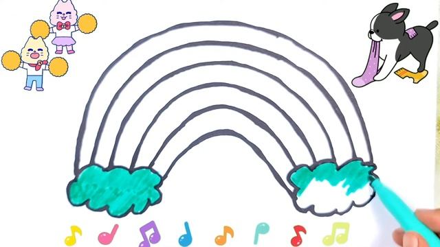 draw a picture of a rainbow | кемпірқосақтың суретін салу | gumuhit ng l... смотреть онлайн