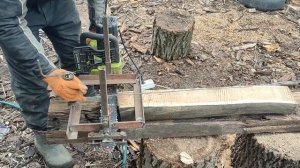 Каретка для продольного пиления электро- бензопилой. ?