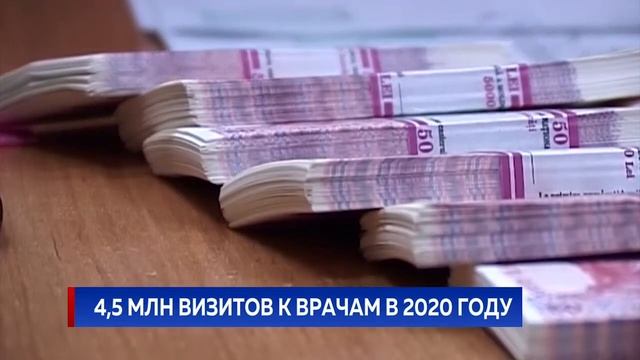 4,5 млн визитов к врачам в 2020 году