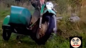 Алкаши на мото /приколы / всё не по-настоящему !