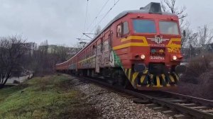 Болгарская Электричка с приветливым машинистом