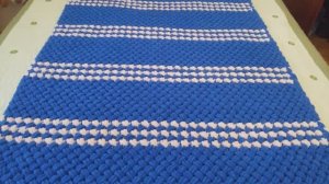 ВЯЖЕМ ПЛЕД РУКАМИ УЗОРОМ "ПЛЕТЕНКА" с красивым краем из ALIZE PUFFY