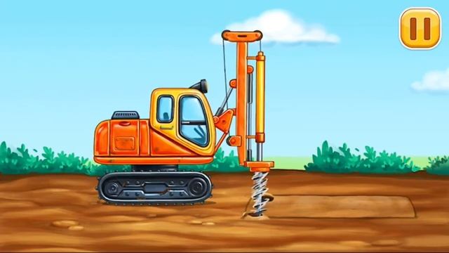 Строительные машинки. часть 7. Бур. Build a House. | ВСЕ ЧАСТИ |