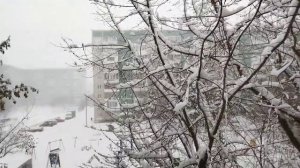 Зима в Челябинске. Снегопад