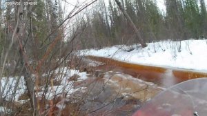 Весенние ловушки для снегохода.