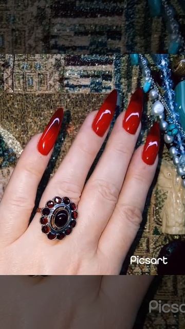 Роскошное антик. кольцо. Золото 585. Звезда. Турмалин. Гр смотреть онлайн