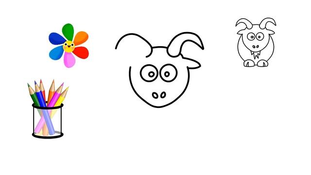Как да нарисуваме коза * Рисуване на животни * How To Draw A Goat Drawing Animals * Easy Drawing