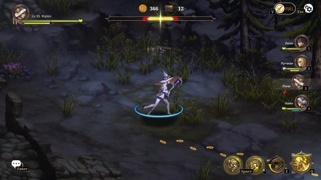 ASTRA: Knights of Veda Громовой каньон и 15 уровень смотреть онлайн