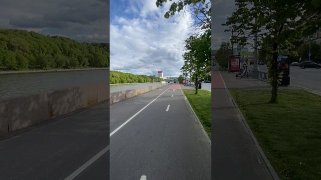 Велопрогулка по Москве .Лужнецкая набережная 2025