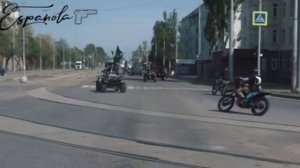 Парад в Мариуполе в честь дня Победы над немецко-фашистскими захватчиками.