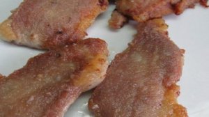 Свинина с грибным рагу и стручковой фасолью