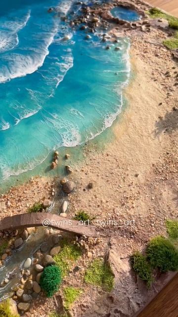 Эта картина сейчас живет в Калифорнии ❤️ #art #epoxyresin #artr смотреть онлайн