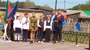 Митинг, в год 80 летней годовщины Победы в Великой Отечественной войне. Бессмертный полк п. Новый