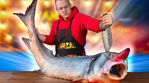 ПРИГОТОВИЛИ ОГРОМНУЮ БЕЛУГУ ВЕСОМ 50 КИЛОГРАММ - ВАНЗАЙ vanzai в 4K