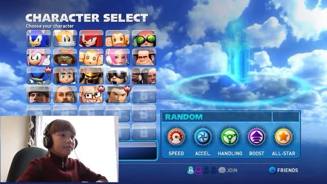 Let's play . Sonic all stars. Гонки .Соник.