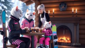 AI CAT STORY Kittens in the Snow!