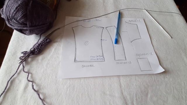 Кардиган спицами. Часть 1 смотреть онлайн