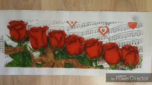 ГОТОВЫ и ОФОРМЛЕНЫ Красные розы от ЮМЫ_От начала процесса до оформления_вышивка бисером