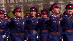 Терские Казаки на параде Победы.