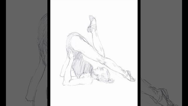 003. Наброски фигуры человека. смотреть онлайн