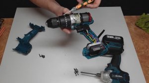 Бесщеточный аккумуляторный шуруповерт с AliExpress. Проверка на качество сборки.