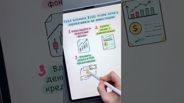 Как вложить $100 чтобы начать зарабатывать на инвестици