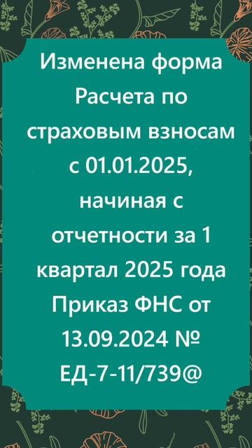 Новые формы отчетности с 2025 г. #обзор #shorts