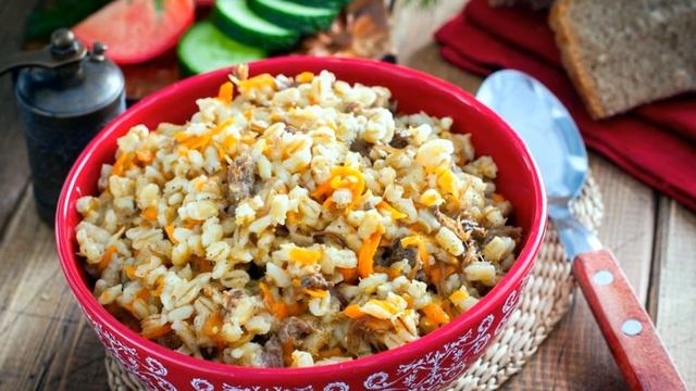 Перловая каша с тушенкой, простой пошаговый рецепт смотреть онлайн