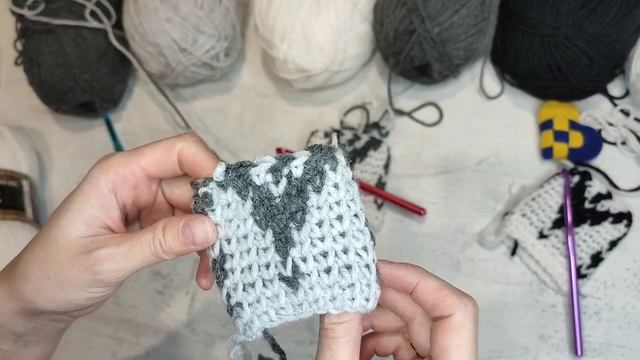 Лопапейса гачком у проекті / звіт 1 #зимові_візерунки_жакард #лопапейса смотреть онлайн