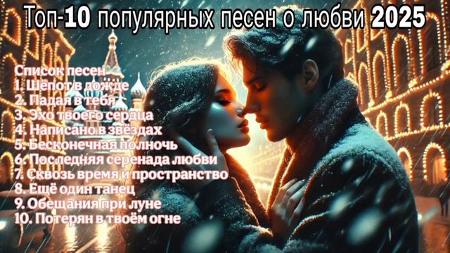 Топ-10 популярных любовных песен 2025#ЛюбовныеПесни #Ром?