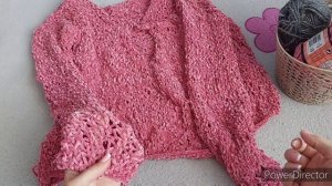 ДЖЕМПЕР ИЗ ВЕЛЮРА YARNART