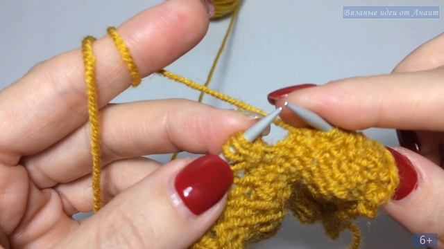 Легкий и простой узор спицами для начинающих смотреть онлайн